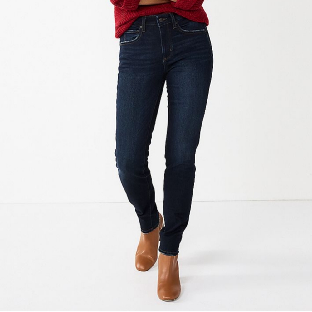 Sonoma Curvy High-Waisted Skinny Jeans